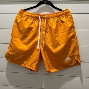 Orange Nike Men's shorts
